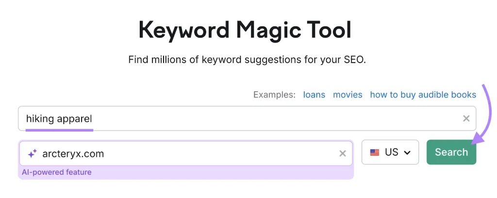 keyword magic tool